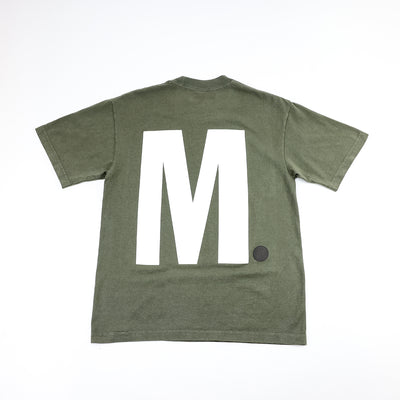 Big M. T-Shirt - Olive/White - Back
