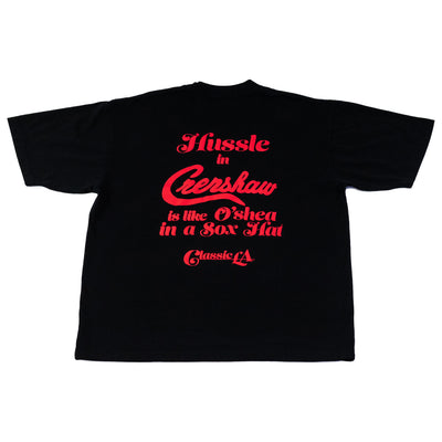 Crenshaw Classic LA T-Shirt - Black/Red - Rear