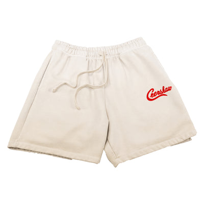 Crenshaw Classic LA Shorts - Bone/Red