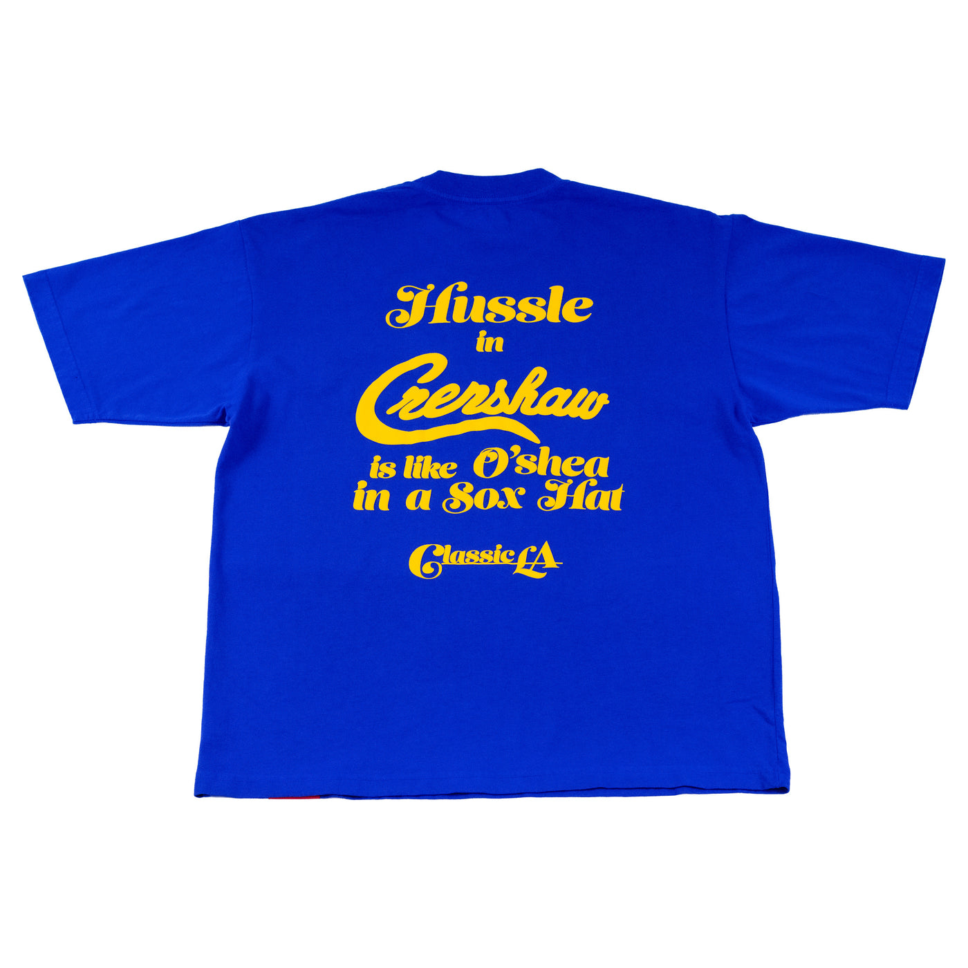 Crenshaw Classic LA T-Shirt - Royal/Gold - Rear