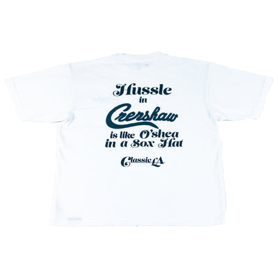 Crenshaw Classic LA T-Shirt - White/Navy - Rear