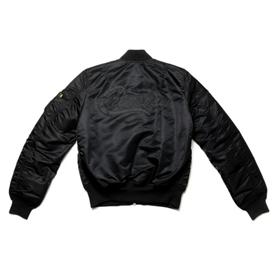Crenshaw Bomber Jacket - Black/Black- The Marathon Clothing