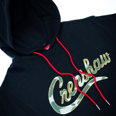 Limited Edition Crenshaw Hoodie - Black/Camo Detail 1
