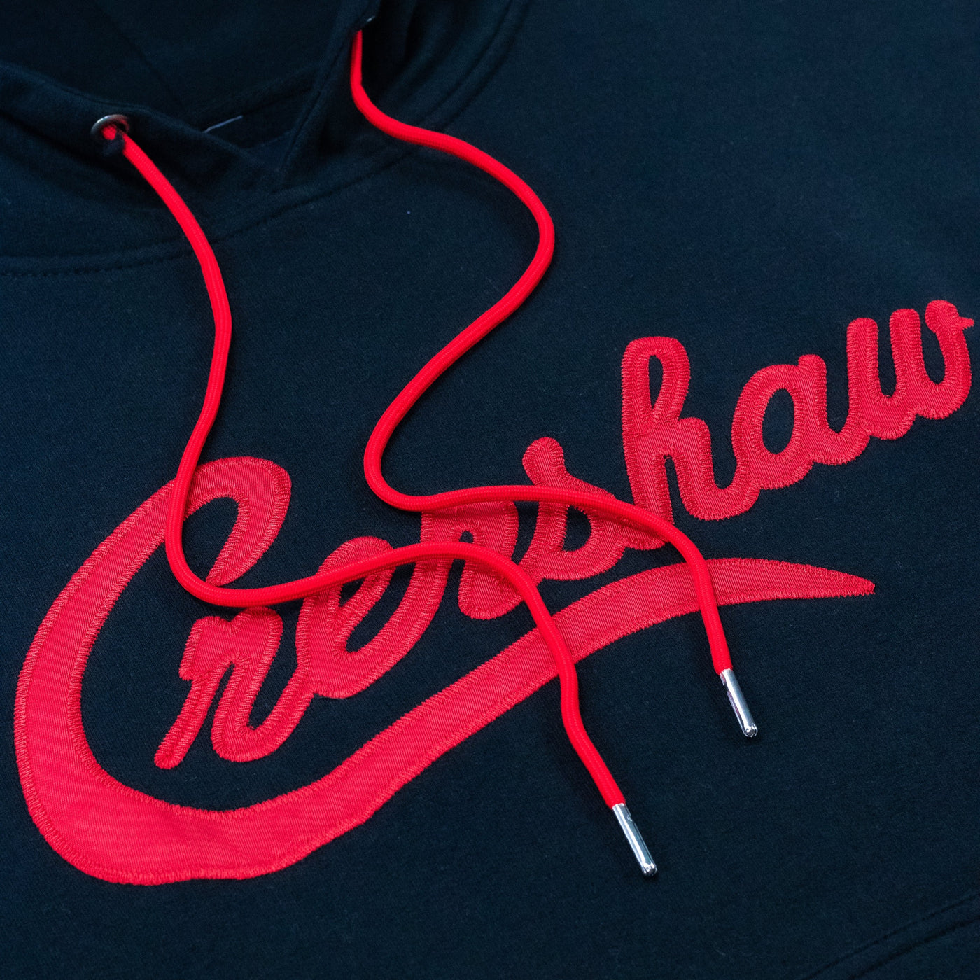 Limited Edition Crenshaw Hoodie - Black/Red Detail 2