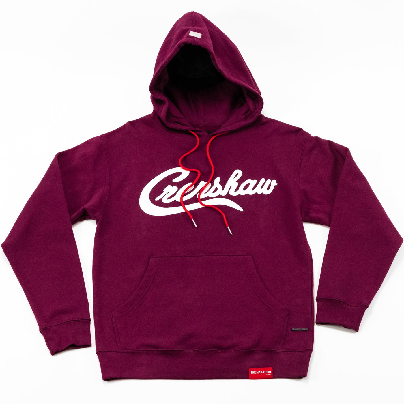 Limited Edition Crenshaw Hoodie - Burgundy/White