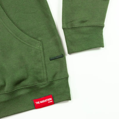 Limited Edition Crenshaw Hoodie - Olive/White Detail 3