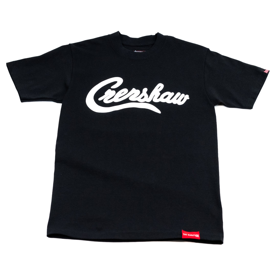 Limited Edition Crenshaw T-Shirt - Black/White – The Marathon Clothing