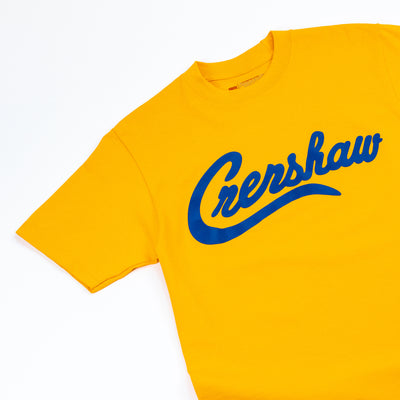 Crenshaw T-Shirt - Gold/Royal - Detail