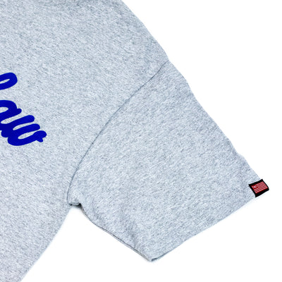 Crenshaw T-Shirt - Heather Grey/Royal - Sleeve