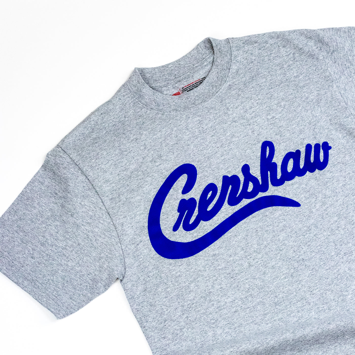 Crenshaw T-Shirt - Heather Grey/Royal - Detail