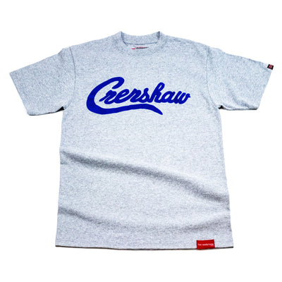 Crenshaw T-Shirt - Heather Grey/Royal - Front