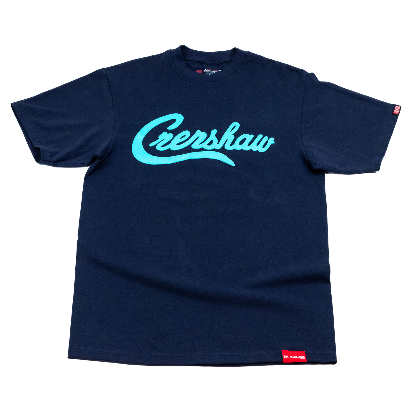 Crenshaw T-Shirt - Navy/Teal - Front
