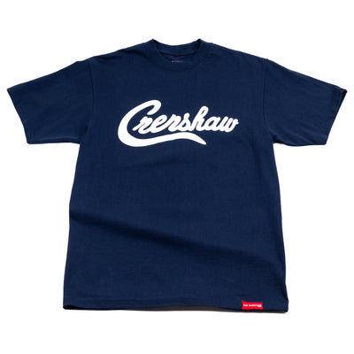 Crenshaw T-Shirt - Navy/White - Front