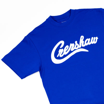 Crenshaw T-Shirt - Royal/White - Detail