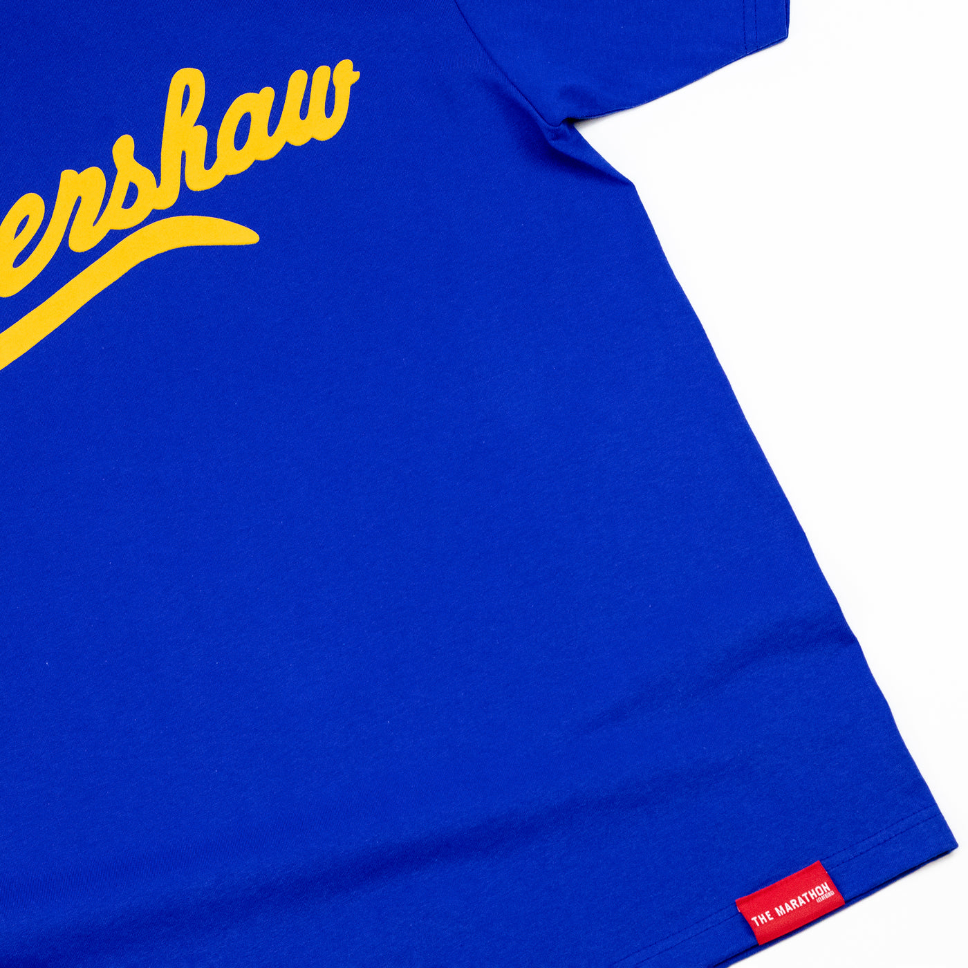 Crenshaw T-Shirt - Royal/Gold - Detail
