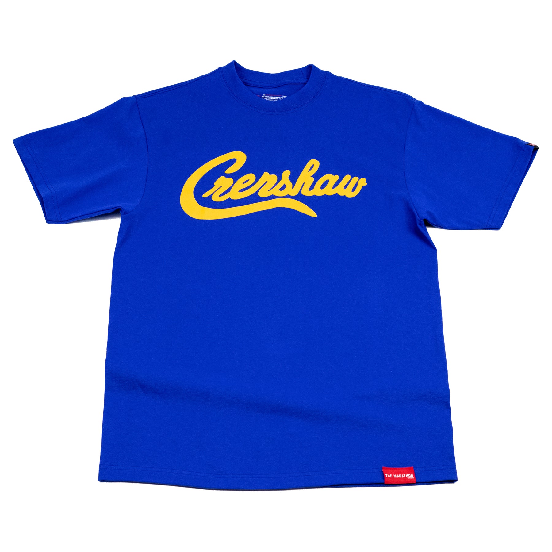 Limited Edition Crenshaw T-Shirt - Royal/Gold – The Marathon Clothing