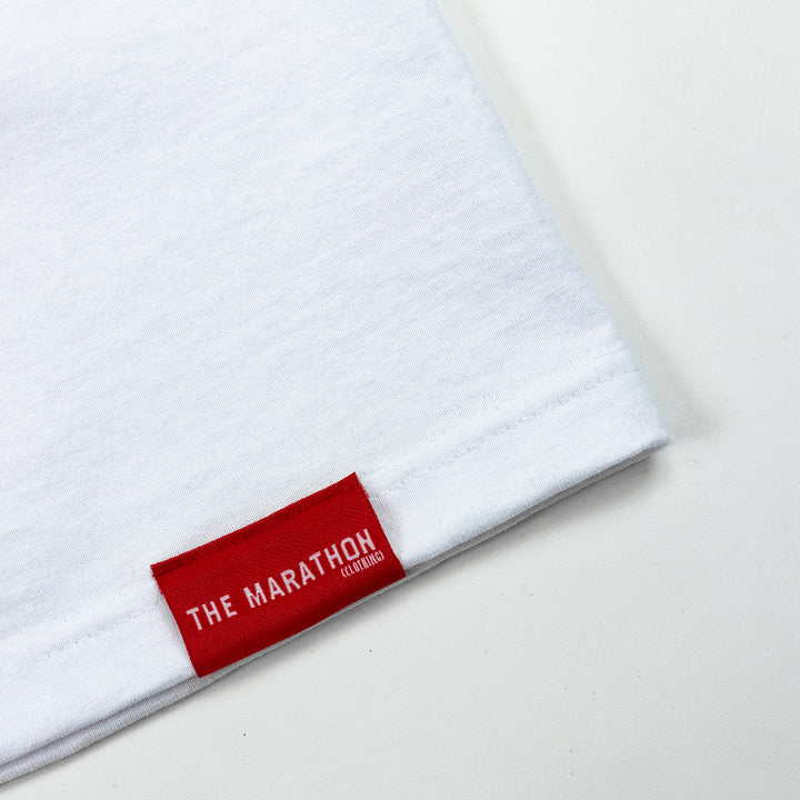 Limited Edition Crenshaw T-Shirt - White/Black – The Marathon Clothing