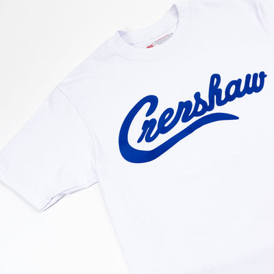 Crenshaw T-Shirt - White/Royal - Detail