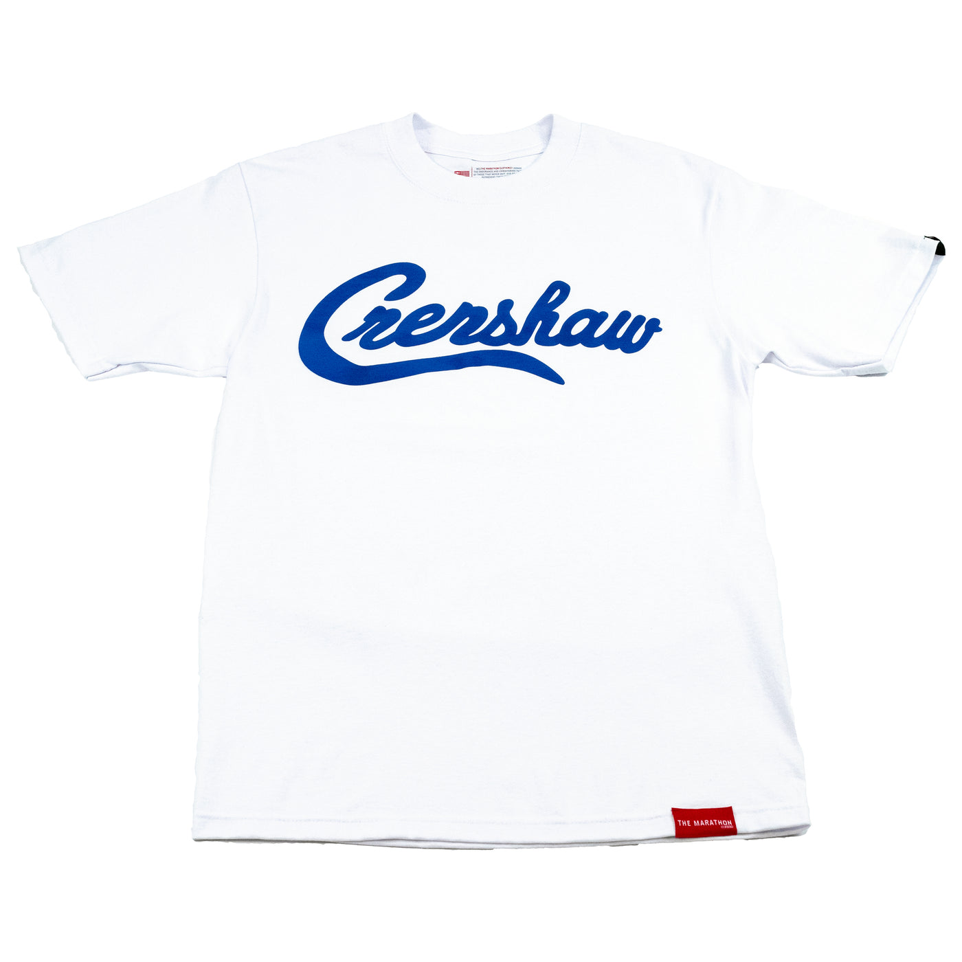 Crenshaw T-Shirt - White/Royal - Front