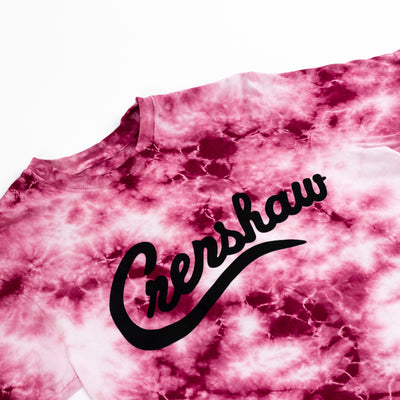 Crenshaw Limited Edition T-shirt - White/Red Tie Dye - Detail
