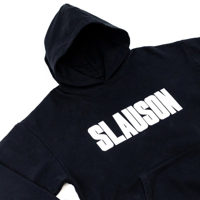 Slauson Block Print Hoodie - Black / White - Detail