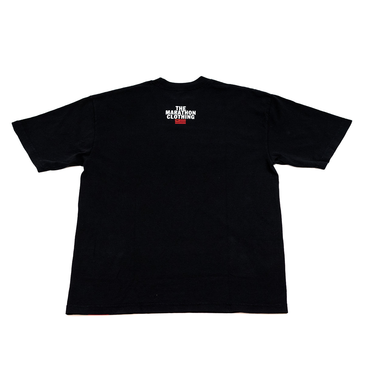 Slauson Block Print T-shirt - Black / White - Back