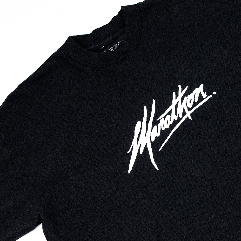 Marathon Signature T-shirt - Black/White - Detail
