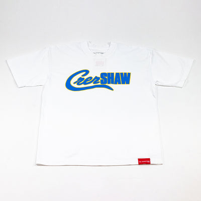 Crenshaw Mashup T-shirt - White/Light Blue