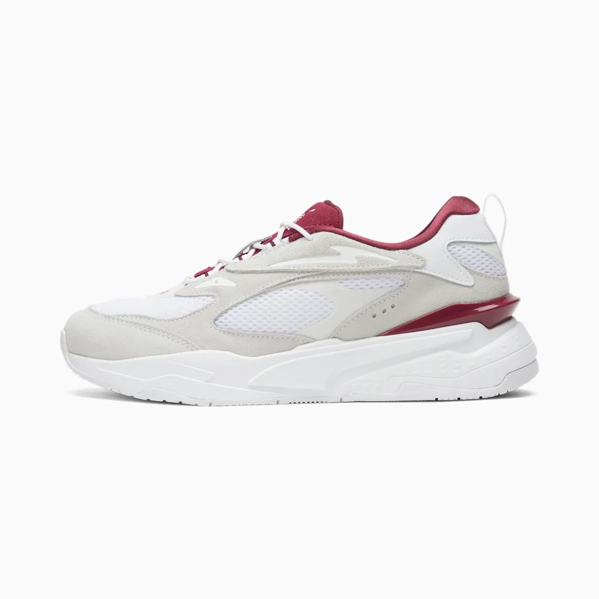PUMA x TMC RS-FAST (Status Symbol) Sneakers - White/Burgundy â The Marathon Clothing