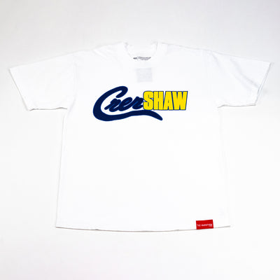 Crenshaw Mashup T-shirt - White/Navy/Gold