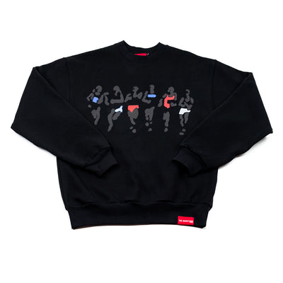 The Runners Crewneck Sweatshirt - Black - Front