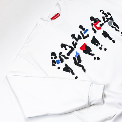 The Runners Crewneck Sweatshirt - White - Detail