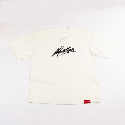 Marathon Signature T-shirt - Bone/Black