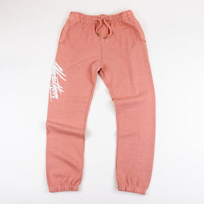 Marathon Signature Joggers - Salmon/White