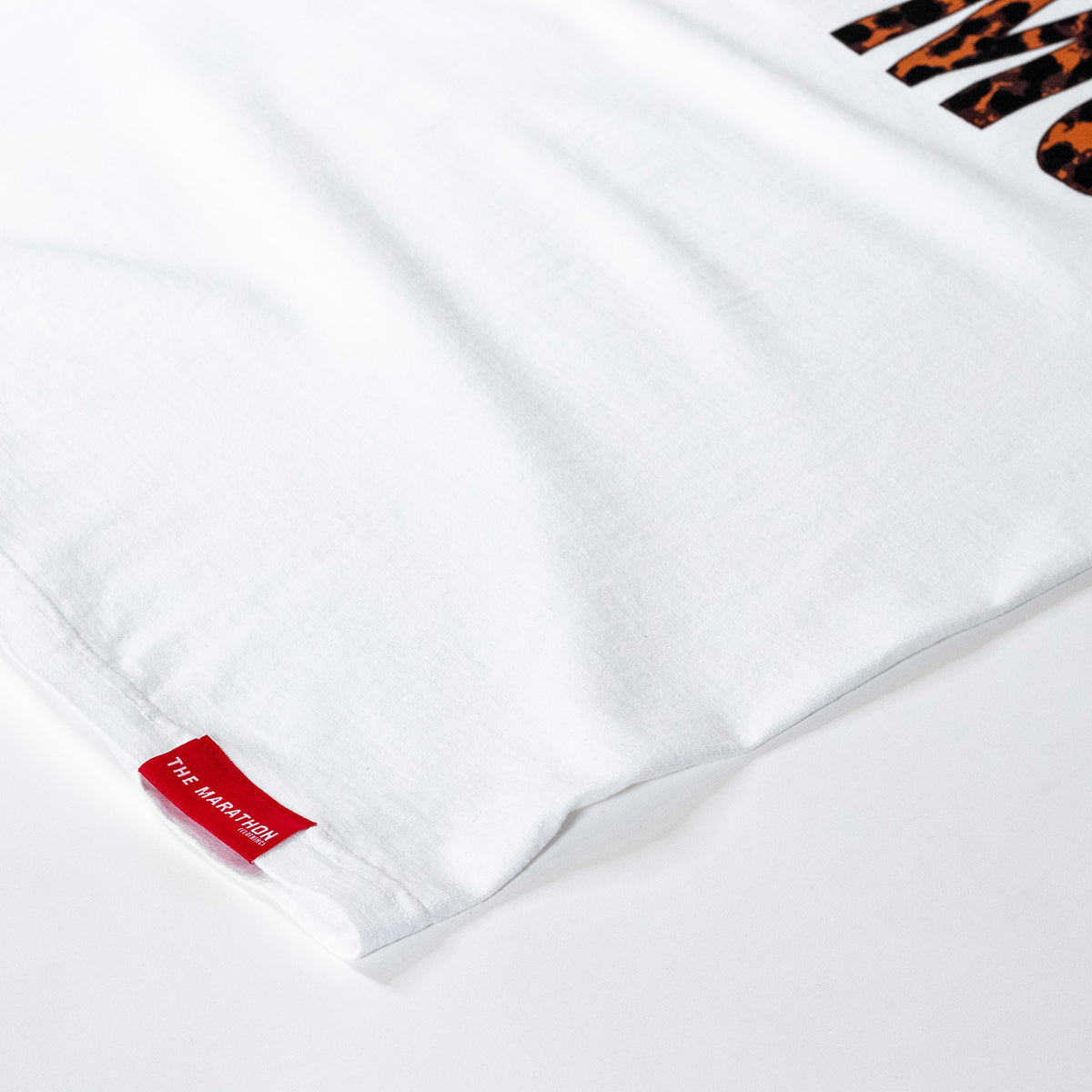 TMC T-shirt - White/Leopard - Woven Label