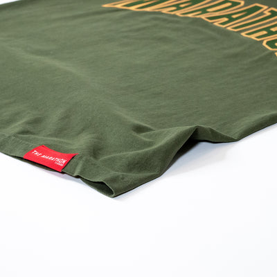 Marathon Varsity T-shirt - Olive/Olive - Woven Label
