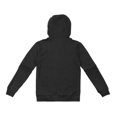 TMC Interlock Panel Zip Hoodie - Black-The Marathon Clothing
