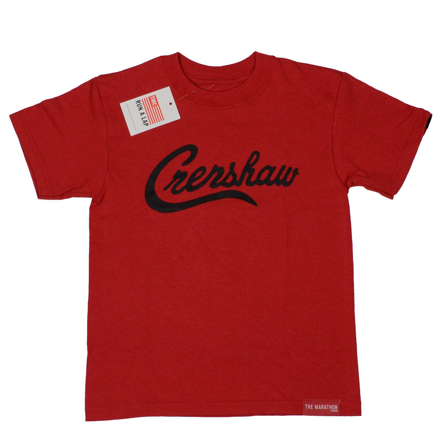 Crenshaw Kid's T-Shirt - Red/Black-The Marathon Clothing