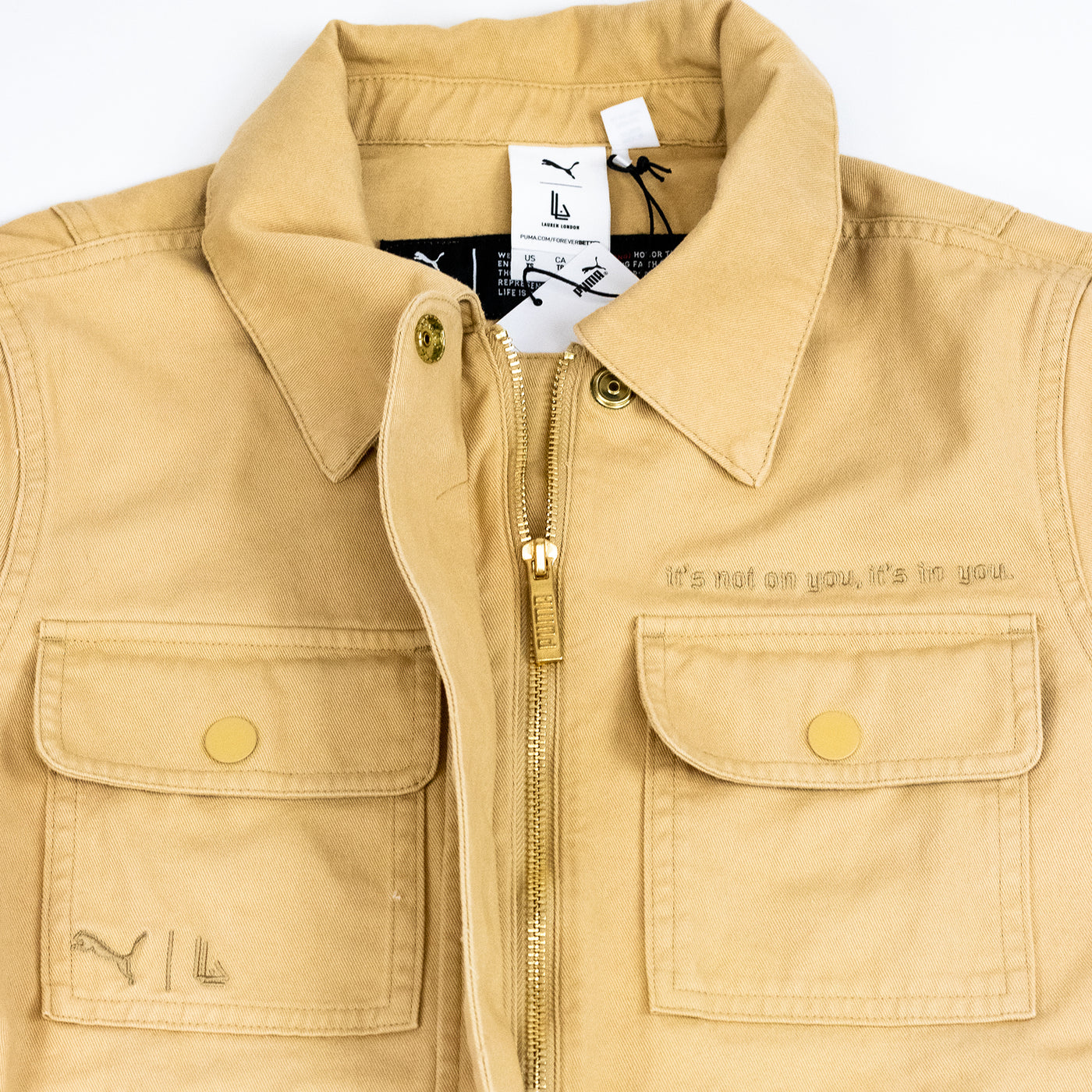 PUMA x Lauren London Mens' Boilersuit - Khaki - Detail 3