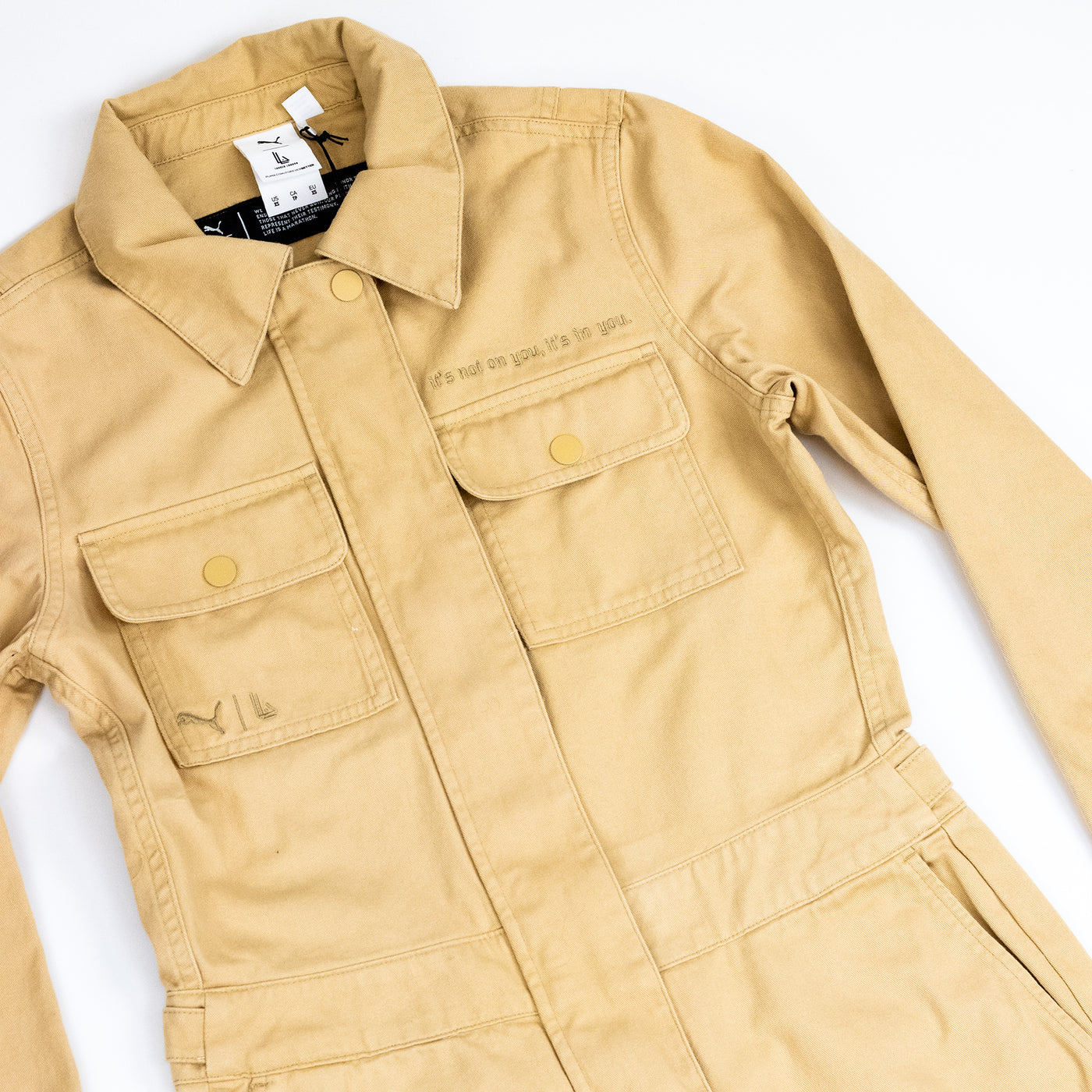 PUMA x Lauren London Mens' Boilersuit - Khaki - Detail 1