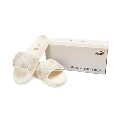 Puma x Lauren London Leadcat 2.0 JR Slides - Khaki - Box