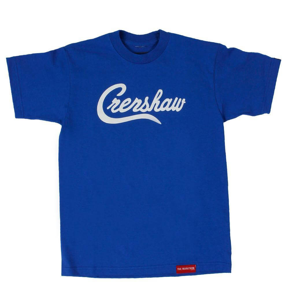 Crenshaw Kid's T-Shirt - Royal/White-The Marathon Clothing
