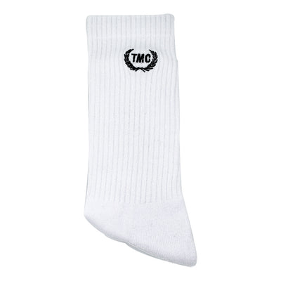 TMC Laurel (Embroidered) Sock - White/Black