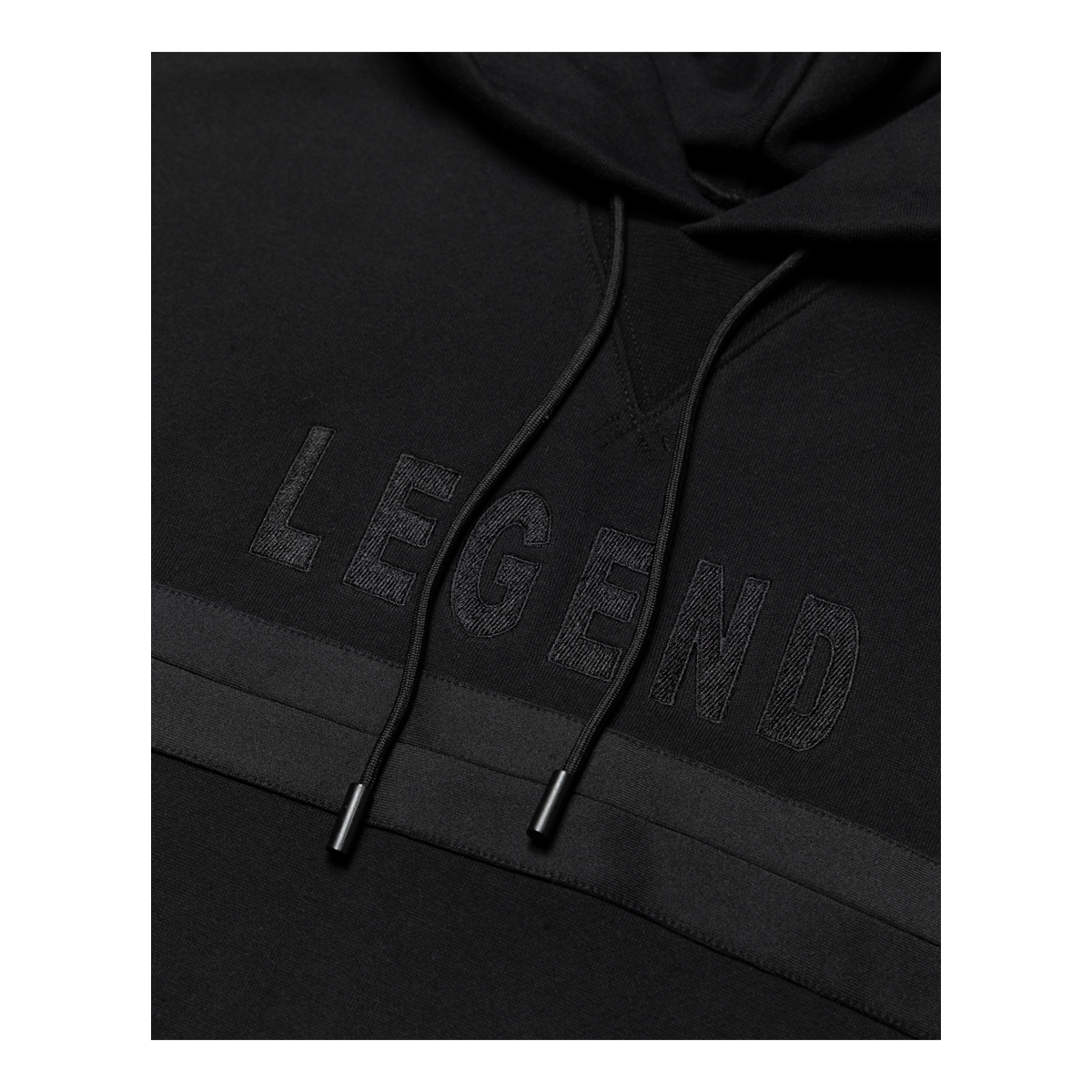 Legend Hoodie - Black/Black-The Marathon Clothing