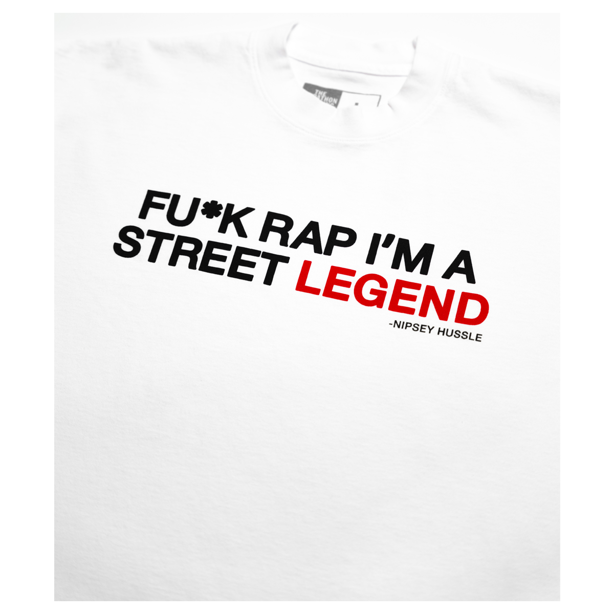 Street Legend T-shirt - White/Black-The Marathon Clothing