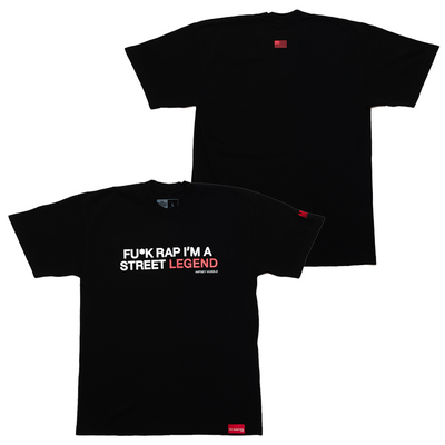 Street Legend T-shirt - Black/White-The Marathon Clothing