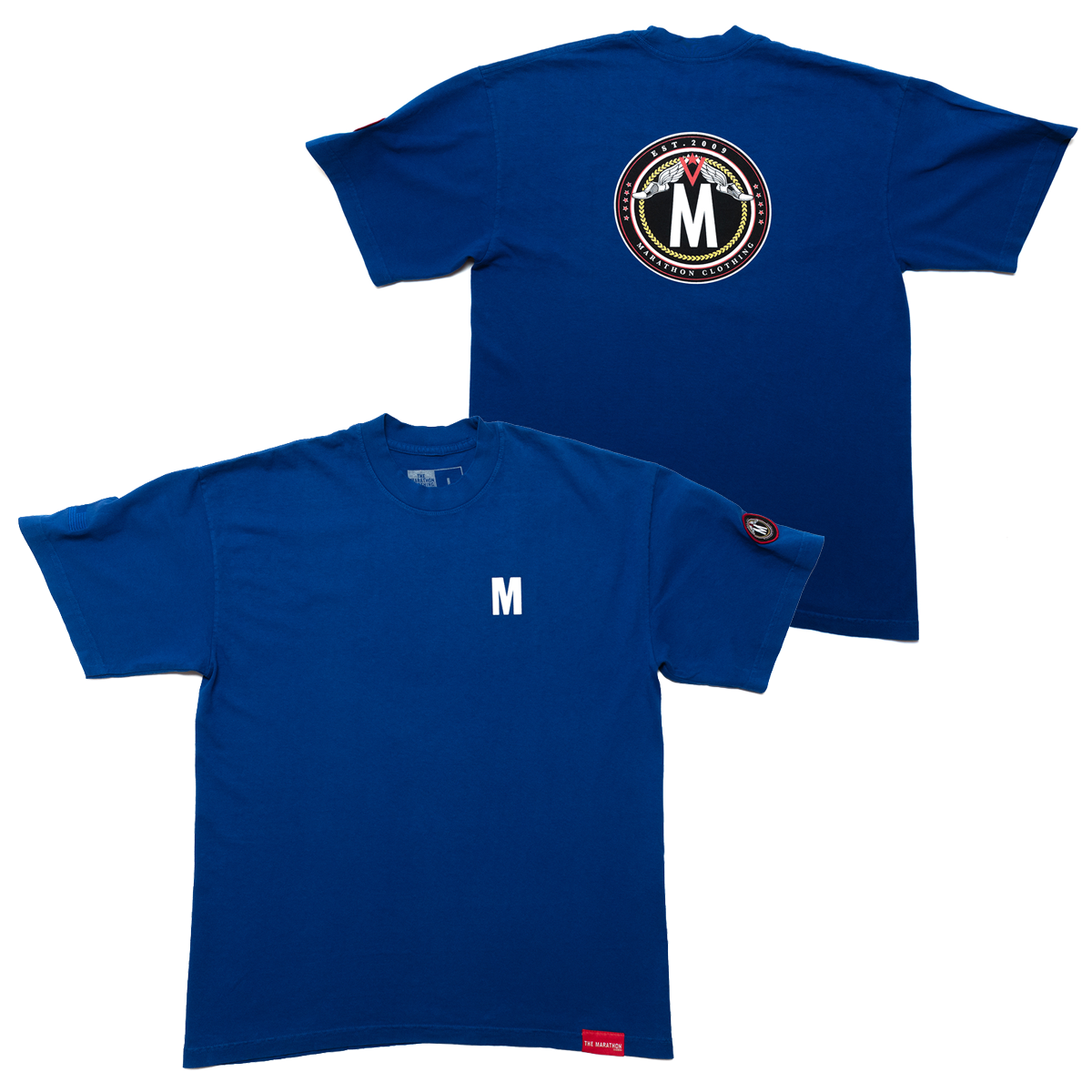 TMC Established Seal T-shirt - Royal/White-The Marathon Clothing