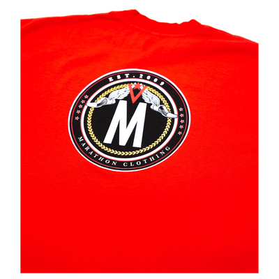 TMC Established Seal T-shirt - Red/White-The Marathon Clothing