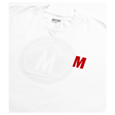 TMC Established Seal T-shirt - White/Red-The Marathon Clothing