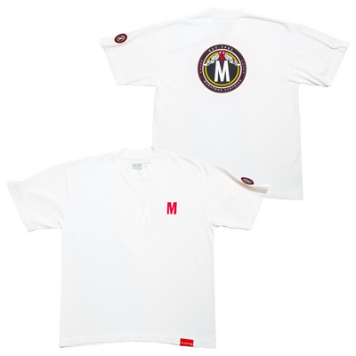 TMC Established Seal T-shirt - White/Red-The Marathon Clothing